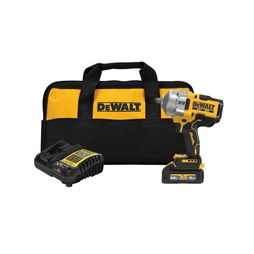 DeWalt 20V MAX* XR Brushless Cordless 1/2 in High Torque Impact Wrench with Hog Ring Anvil Kit