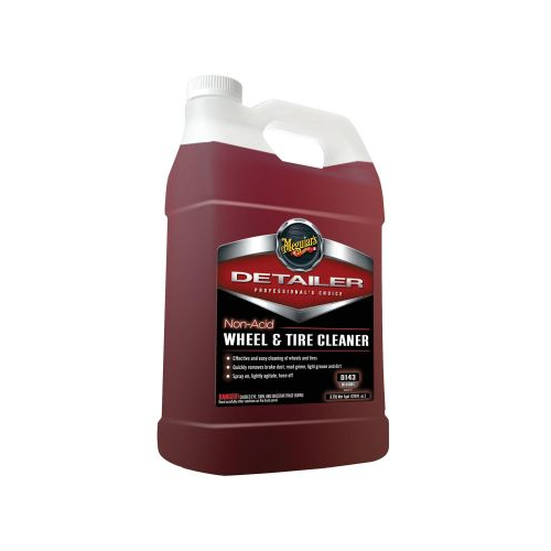 Meguiars Detail Products Detailer D14301 Non-Acid Wheel and Tire Cleaner, 1 gal Can, Dark Red, Liquid