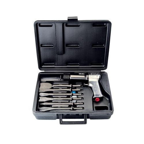 Ingersoll Rand Super Duty Air Hammer Kit, 3000 BPM, 2-9/32" Stroke, 3/4" Bore, Includes Carrying Case and Six Assorted Chisels