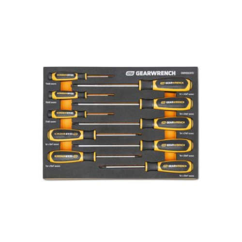GearWrench 10 Piece Torx® Dual Material Screwdriver Set in Foam Storage Tray