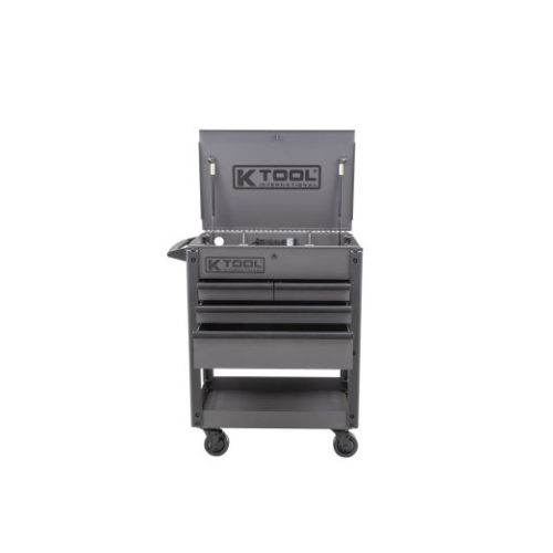 K Tool International Service Cart 35 Inch Premium 4 Drawer 500 Pound (Matte Gray)