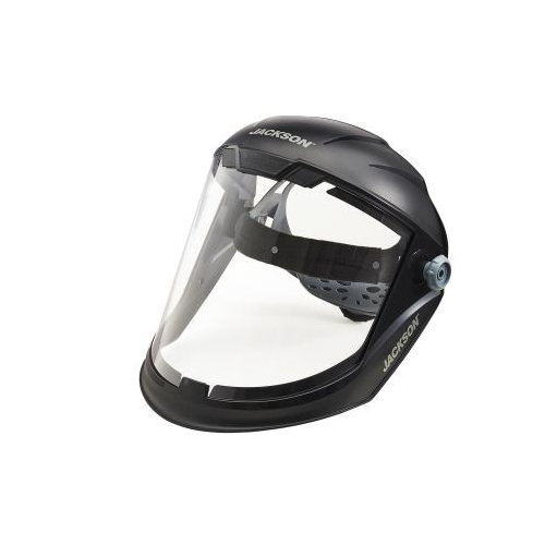 Jackson Safety Face Shield - MAXVIEW Premium Series - 9.06" x 13.38' x 0.04" Window - Clear - 370 Speed Dial Headgear