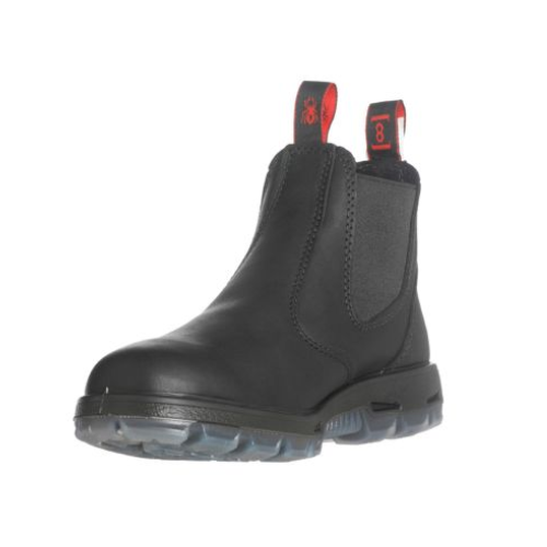 Redback Boots USA Black Slip-On Leather Boot, 7