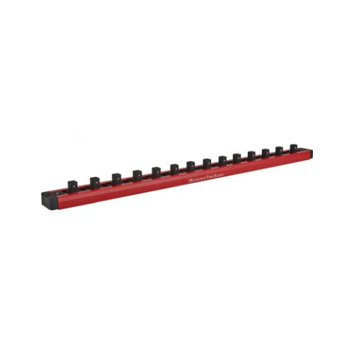 Mechanic's Time Savers 3/8 Inch Lock-a-Socket Rail Socket Holder - Red