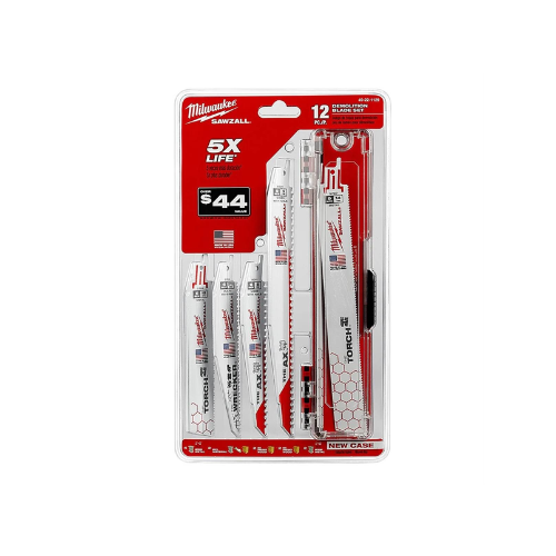 Milwaukee Tool SAWZALL Demolition Blade Set - 12PC