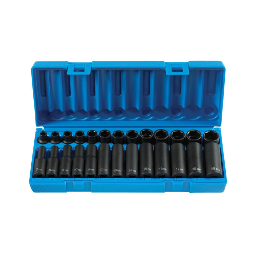 Grey Pneumatic 3/8" Drive 26 Piece Standard & Deep Length Metric Master Set