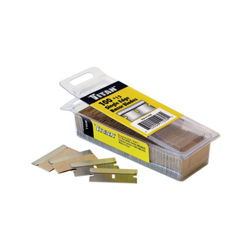 TITAN SINGLE EDGE #12 RAZOR BLADES (100-PIEC
